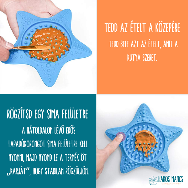 Csillagfalat™ Tapadós Etető Alátét – Fürdetéshez és Játékhoz