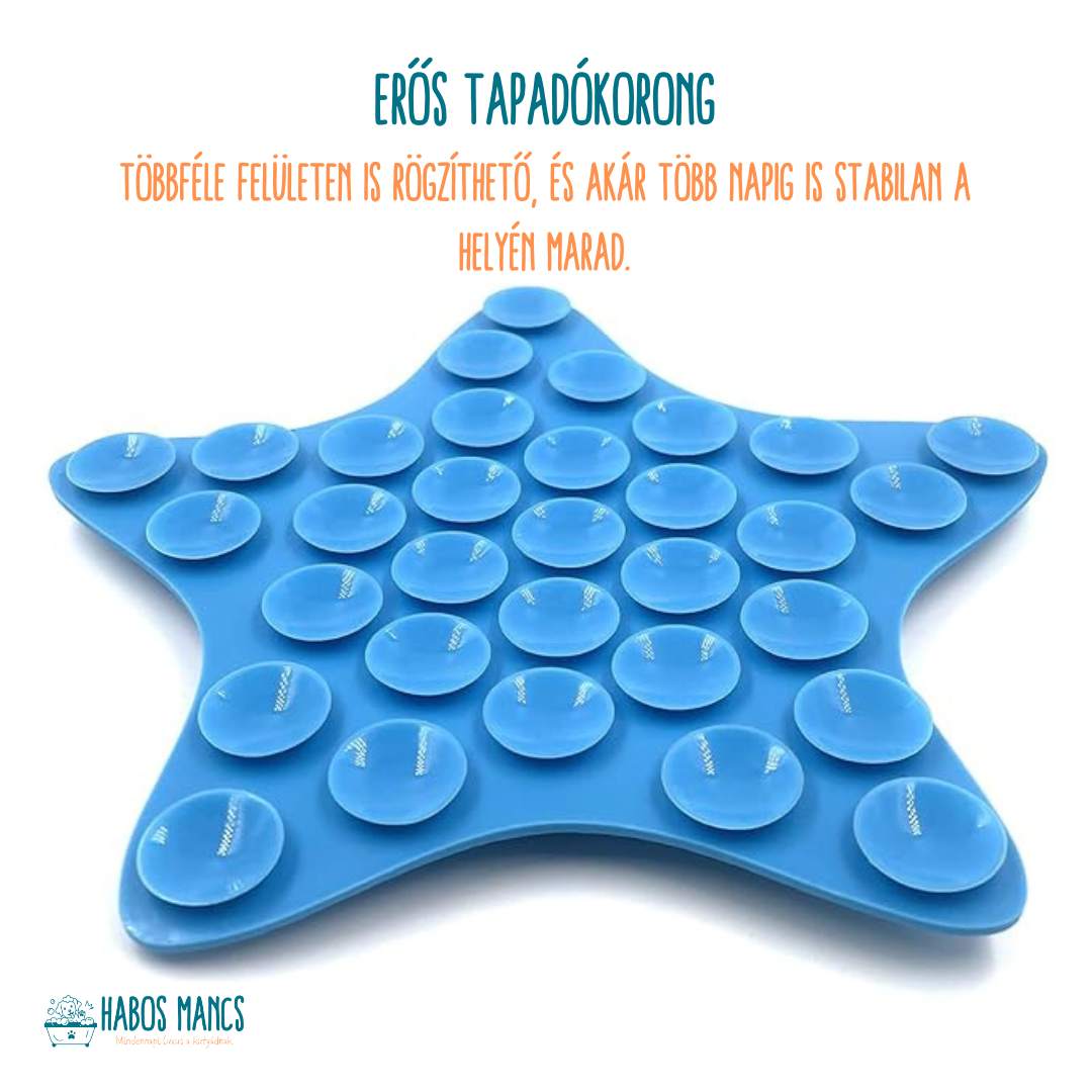 Csillagfalat™ Tapadós Etető Alátét – Fürdetéshez és Játékhoz