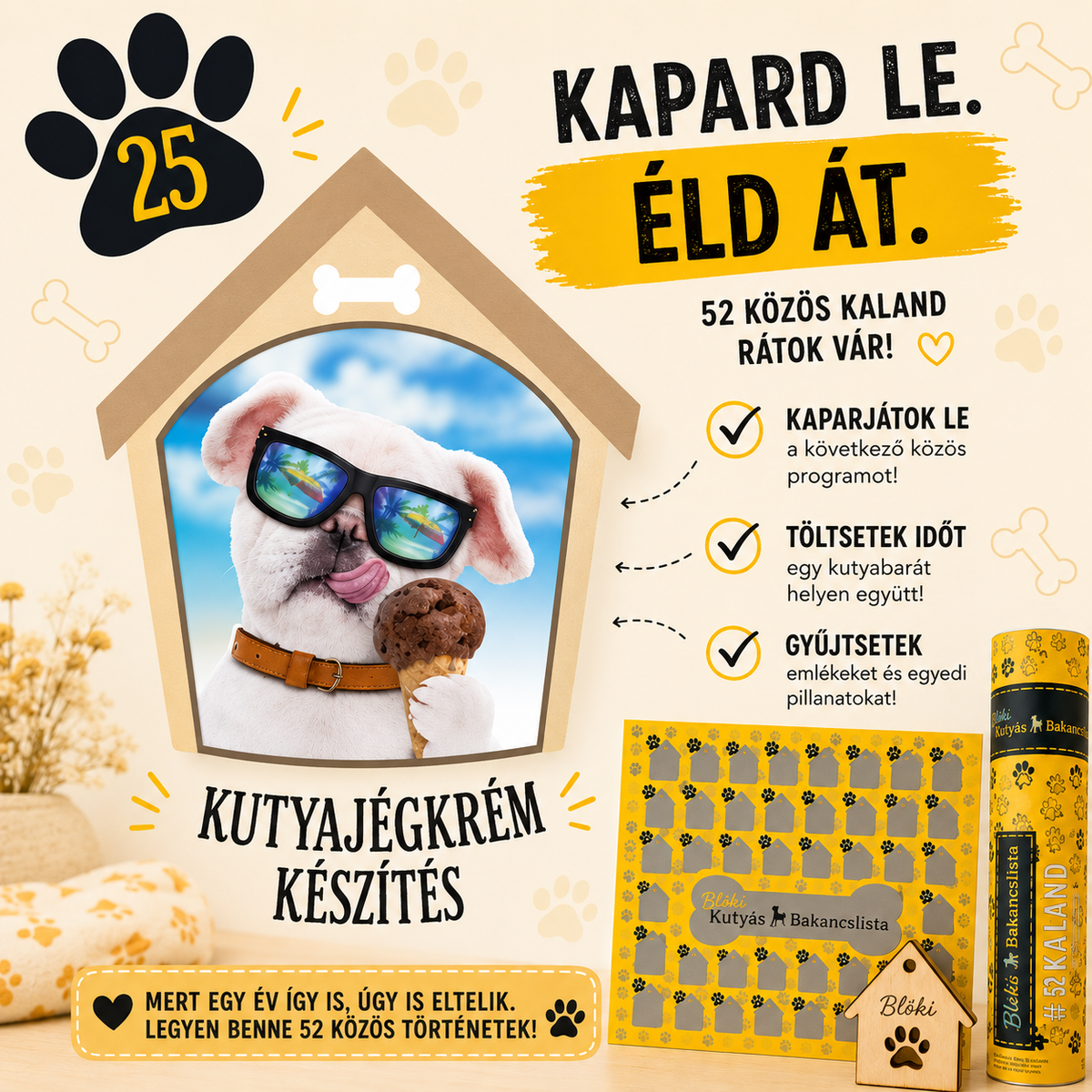 🐾 BLÖKI – 52 hét, 52 közös élmény kedvenceddel