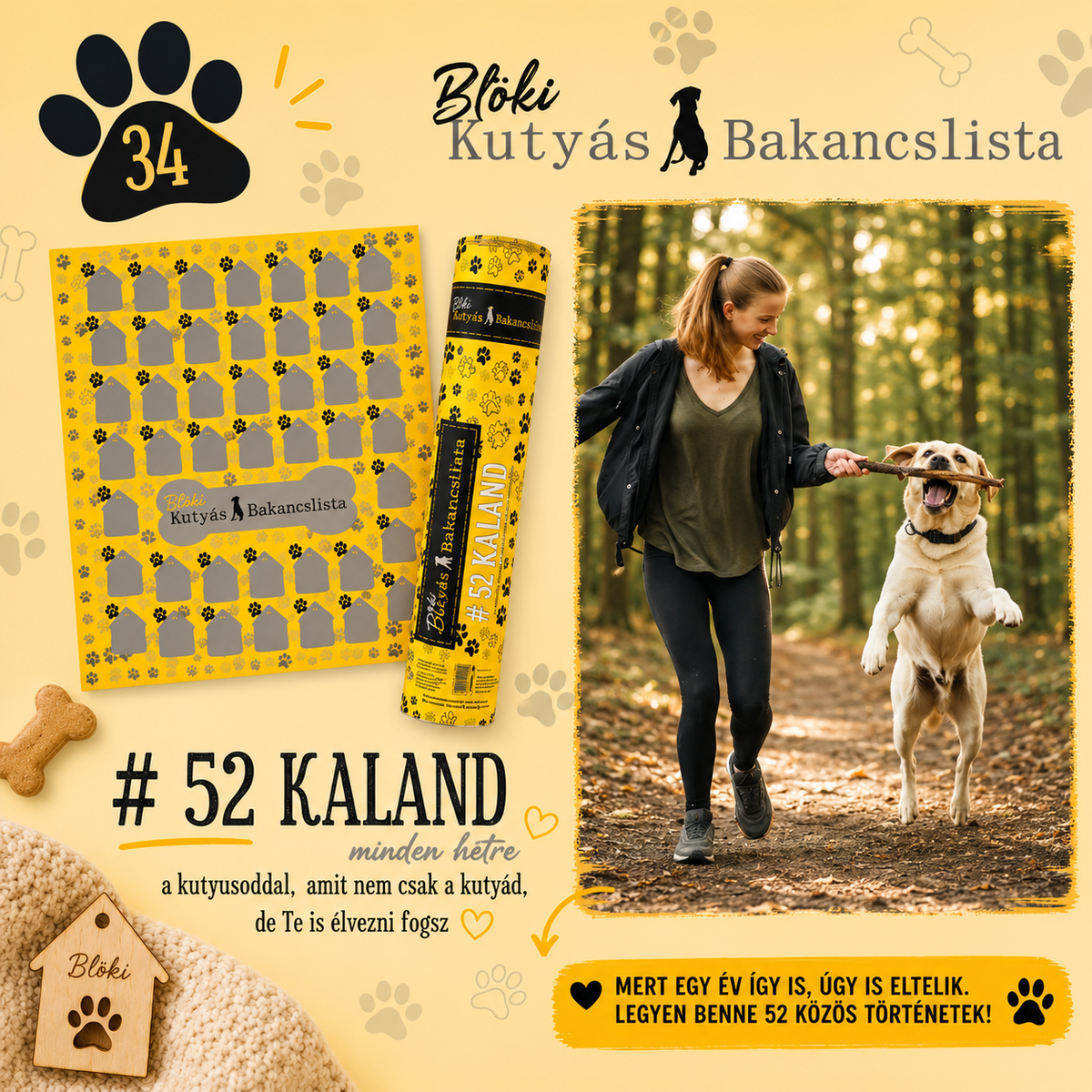 🐾 BLÖKI – 52 hét, 52 közös élmény kedvenceddel