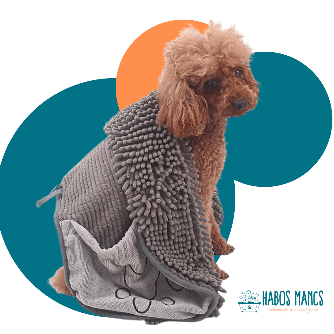 Puha Mancs™ Chenille Törölköző Kutyáknak – Extra Nedvszívó - Habos Mancs
